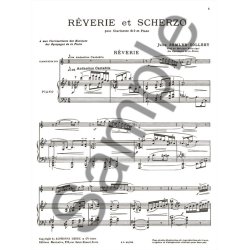 Jules Semler-Collery: R&ecirc;verie et Scherzo (Clarinet & Piano)