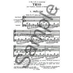 Georges Migot: Trio (Trio - Woodwind)