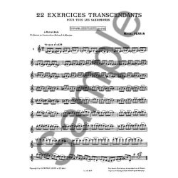 M. Perrin: 22 Exercices transcendantes (Saxophone solo)