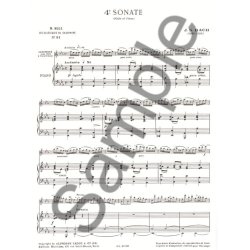 Johann Sebastian Bach: Sonata pour Fl&ucirc;te No.4 (Classiques No.91) (Saxophone-Alto & Piano)