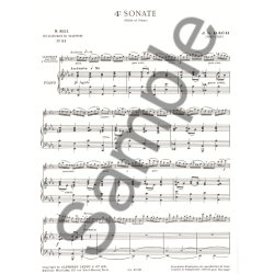 Johann Sebastian Bach: Sonata pour Fl&ucirc;te No.4 (Classiques No.91) (Saxophone-Alto & Piano)