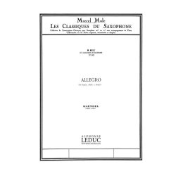 Georg Friedrich Handel: Allegro (Classiques No.93) (Saxophone-Alto & Piano)