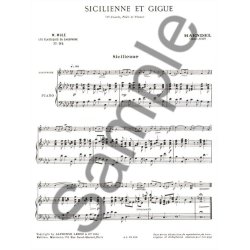 Georg Friedrich Handel: Sicilienne et Gigue (Classiques No.94) (Saxophone-Alto & Piano)