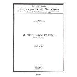 George Frideric Handel: Allegro, Largo et Finale Op.1 No.12 (Alto Saxophone/Piano)