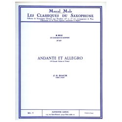 Johann Sebastian Bach: Andante et Allegro (Classiques No.97) (Saxophone-Alto & Piano)