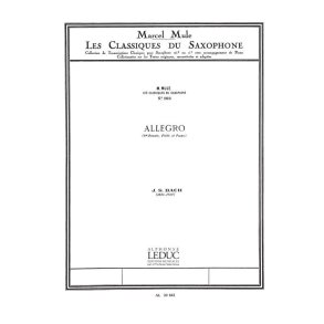 Johann Sebastian Bach: Allegro (Classiques No.102) (Saxophone-Alto & Piano)