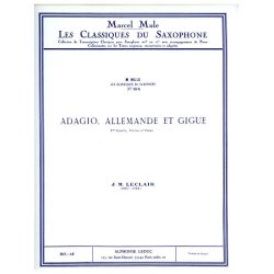 Jean-Marie Leclair: Adagio, Allemande And Gigue For Alto Saxophone And Piano