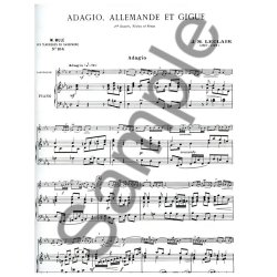 Jean-Marie Leclair: Adagio, Allemande And Gigue For Alto Saxophone And Piano