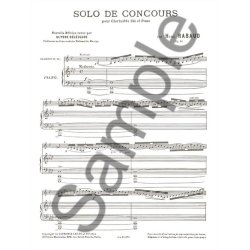 Henri Rabaud: Solo De Concours Op. 10 (Clarinet And Piano)