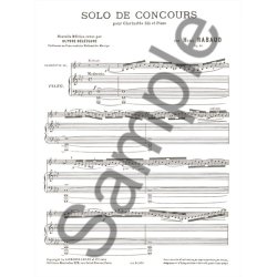 Henri Rabaud: Solo De Concours Op. 10 (Clarinet And Piano)
