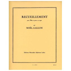No&euml;l-Gallon: Recueillement (Flute & Piano)