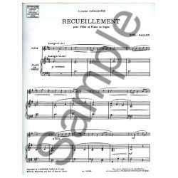 No&euml;l-Gallon: Recueillement (Flute & Piano)