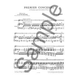 Weber Delecluse Concerto In F Minor No 1 Clarinet & Piano Book