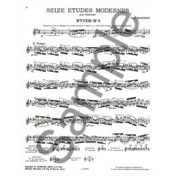 Paul Jeanjean: 16 Etudes modernes (Clarinet solo)