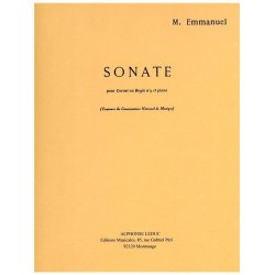 Maurice Emmanuel: Sonate (Trumpet & Piano)