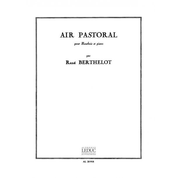 Ren&eacute; Berthelot: Air pastoral (Oboe & Piano)
