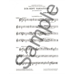 Jean-Michel Damase: 17 Variations Op.22 (Quintet-Wind)