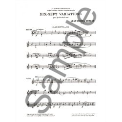 Jean-Michel Damase: 17 Variations Op.22 (Quintet-Wind)