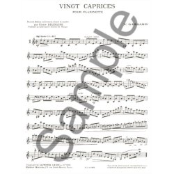 Vincenzo Gambaro: 20 Caprices (Clarinet solo)
