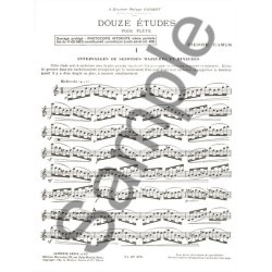 Pierre Camus: 12 Etudes (Flute solo)