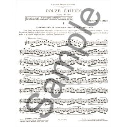 Pierre Camus: 12 Etudes (Flute solo)