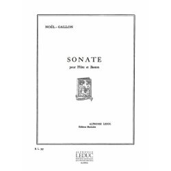 No&euml;l-Gallon: Sonate (Flute & Bassoon)