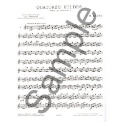 Hyacinthe E. Klos&eacute;: 14 Etudes (Clarinet solo)