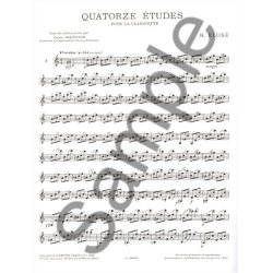 Hyacinthe E. Klos&eacute;: 14 Etudes (Clarinet solo)