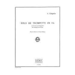 Auguste Chapuis: Solo (F or Bb trpt) (Trumpet & Piano)