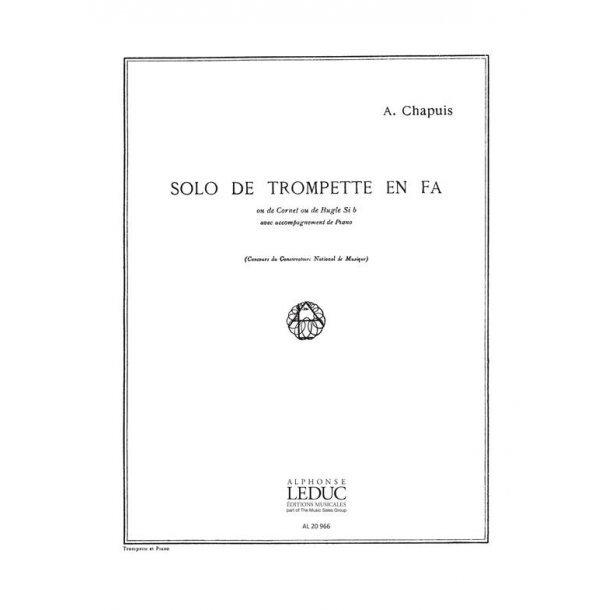 Auguste Chapuis: Solo (F or Bb trpt) (Trumpet & Piano)