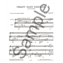 Robert Cl&eacute;risse: Chant sans Paroles (Horn & Piano)