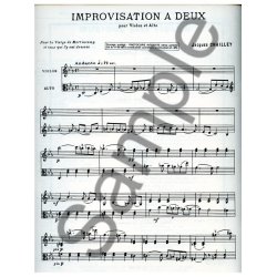 Jacques Chailley: Improvisation &agrave; Deux (Violin & Viola)