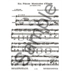 Raymond Gallois-Montbrun: 6 Pi&egrave;ces musicales d'Etude (Clarinet & Piano)