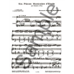 Raymond Gallois-Montbrun: 6 Pi&egrave;ces musicales d'Etude (Clarinet & Piano)