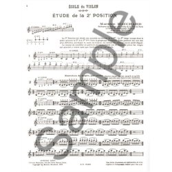 M. Hauchard: Etude m&eacute;thodique des Positions Vol.2: 2nd & 4th Positions (Violin solo)