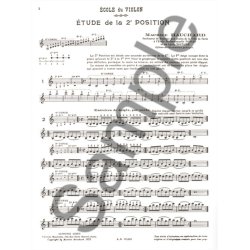 M. Hauchard: Etude m&eacute;thodique des Positions Vol.2: 2nd & 4th Positions (Violin solo)