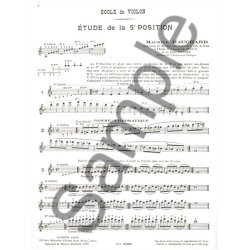 M. Hauchard: Etude m&eacute;thodique des Positions Vol.3: 5th & 1/2 Positions (Violin solo)
