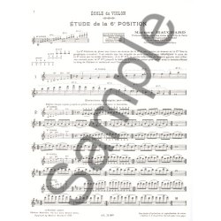 M. Hauchard: Etude m&eacute;thodique des Positions Vol.4: 6th & 7th Positions (Violin solo)