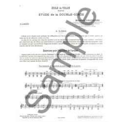 M. Hauchard: Etude m&eacute;thodique de la double Corde Vol.1 (Violin solo)