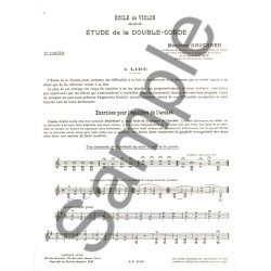 M. Hauchard: Etude m&eacute;thodique de la double Corde Vol.1 (Violin solo)