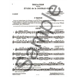 M. Hauchard: Etude m&eacute;thodique de la double Corde Vol.2 (Violin solo)