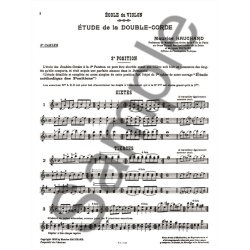 M. Hauchard: Etude m&eacute;thodique de la double Corde Vol.2 (Violin solo)