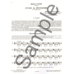 M. Hauchard: Exercices de M&eacute;canisme Vol.1 (Violin solo)