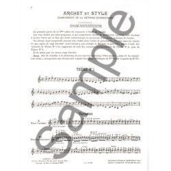 M. Hauchard: Archet et Style (Violin solo)