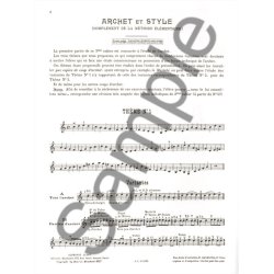 M. Hauchard: Archet et Style (Violin solo)