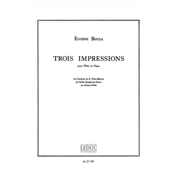 Eug&egrave;ne Bozza: 3 Impressions (Flute & Piano)