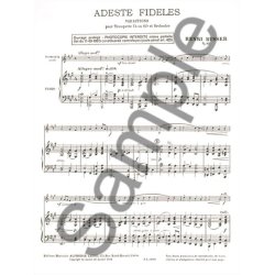 Henri B&uuml;sser: Adeste Fideles Op.83 (Trumpet & Piano)