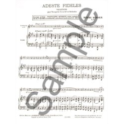Henri B&uuml;sser: Adeste Fideles Op.83 (Trumpet & Piano)