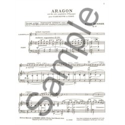 Henri B&uuml;sser: Aragon Op.91 (Clarinet & Piano)