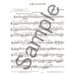 Henri B&uuml;sser: Aragon Op.91 (Saxophone-Alto & Piano)